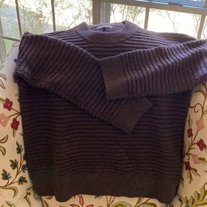 Madewell Donegal Elsmere Pullover Sweater in Heather Brunette, size Small
